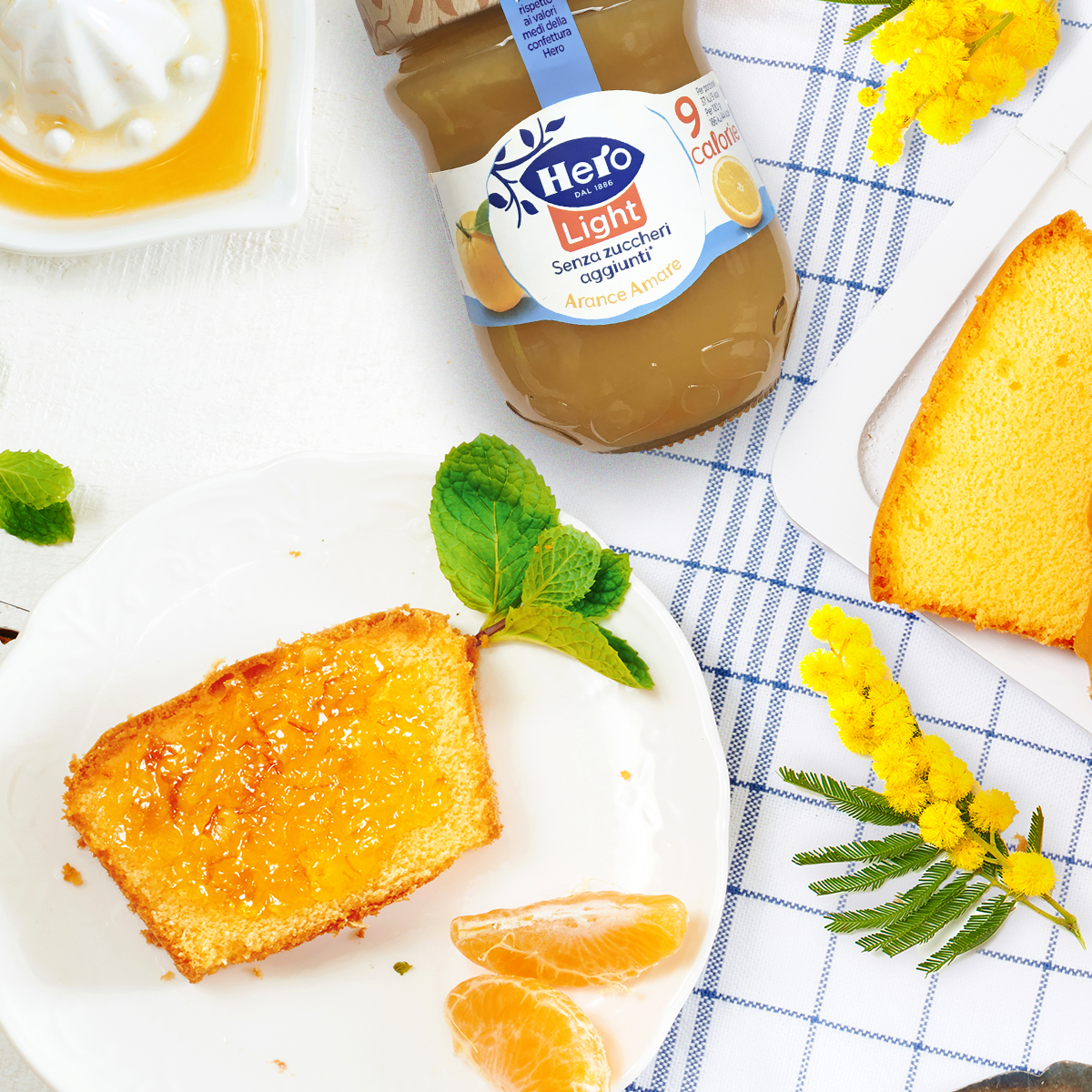 Plumcake con Marmellata Hero Light alle Arance Amare